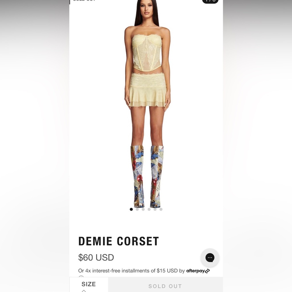 I.AM.GIA demie corset top
